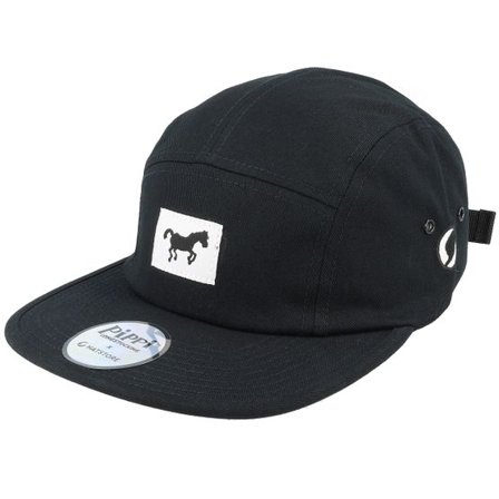 Pippi Långstrump - Svart 5panel Keps - Lilla Gubben Siluett Black 5-Panel @ Hatstore