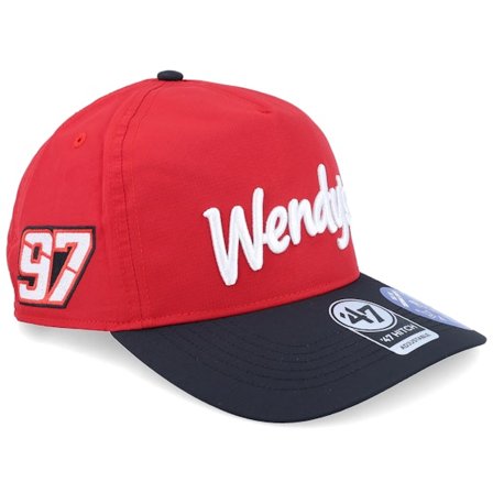 47 Brand - Motor Rouge adjustable Casquette - Nascar Four Hit Brrr 47 Hitch Cap Red/Black A-Frame Adjustable @ Hatstore