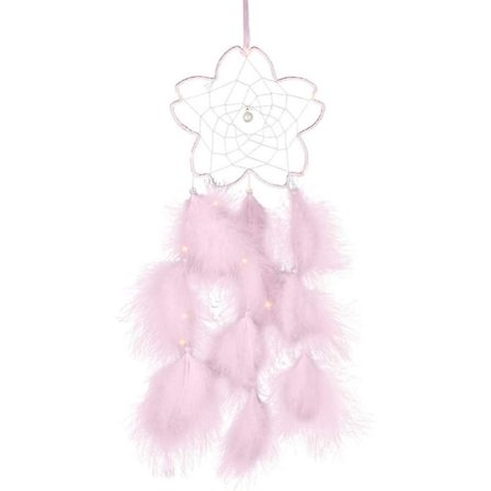 Unelmien Saalistaja Kukallinen Yövalo Höyhenkoristeella