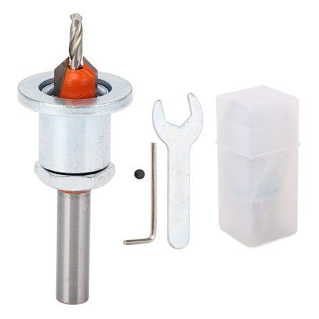 Forsenket bor med justerbar dybde 8x10x3.2 Høy hardhet legering stål skrue motforsink bit