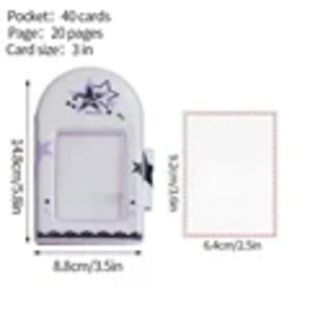 Photocard Kpop Photocard Binder Kpop Photo Album 26/40 Pocket Idol Album Bildkort Innehavare Bok Kreativ Fotosamling Tbook I S5