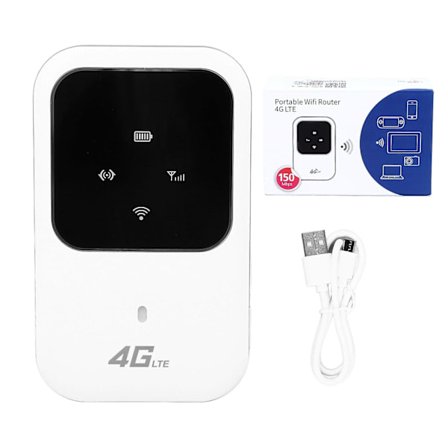 Høyhastighets 4G-nettverk, langvarig mobil WiFi, bildelingsenhet, innebygd SIM-kortspor, 2400mAh oppladbart litiumbatteri (uten SIM-kort) -GSL z
