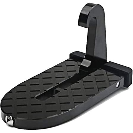 Auton oviaskelma, monitoiminen lukkokahva-askelma lasinmurskaushämärällä, taitettava kattotelineen askelma, sopii useimpiin autoihin (musta)