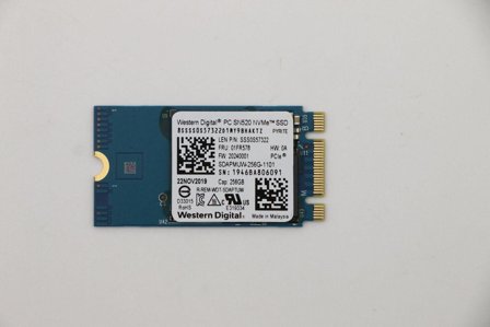 Lenovo WD PC SN520 - SSD - 256 GB - PCIe 3.0 x2 (NVMe) - FRU