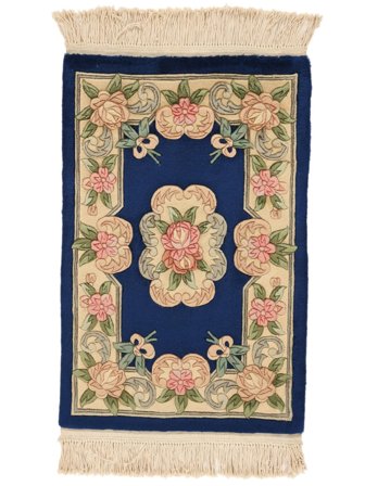 Medalionowy Mały Chińskie 90 Line Dywan 60X90 Wełna