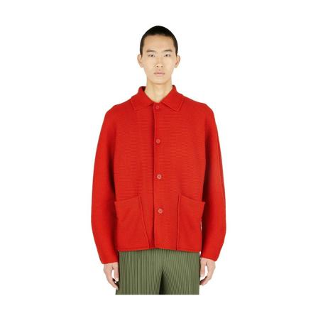 Issey Miyake, Knitwear Czerwony, Mężczyzna, Rozmiar: ONE Size