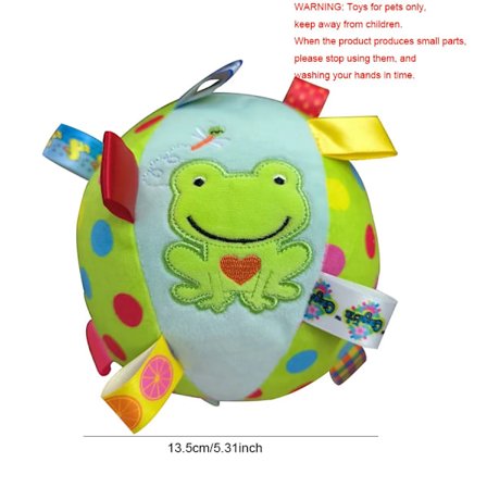 Plysch husdjur hund leksaker interaktiva husdjur bollar leksaker med klockor hund tuggar boll rengöring tand hund tugga leksak