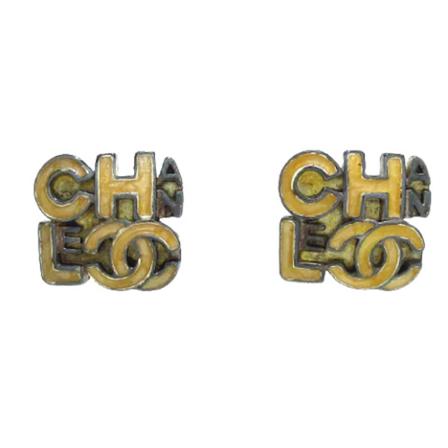 Chanel Vintage Pre-owned Metall rhngen gul, Dam Vintage Smycken, Dam, Storlek: ONE SIZE