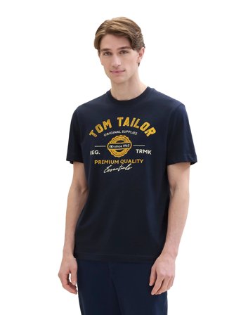 Tom Tailor Logo Tee - Navy - M