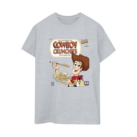 Disney Dam/Kvinnor Toy Story Woody Cowboy Crunchies Bomull Boyfriend T-Shirt XXL Sports Grey