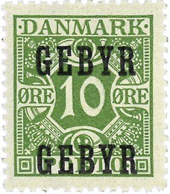Danmark 1923 - Gebyrmærke AFA 1 - Postfrisk