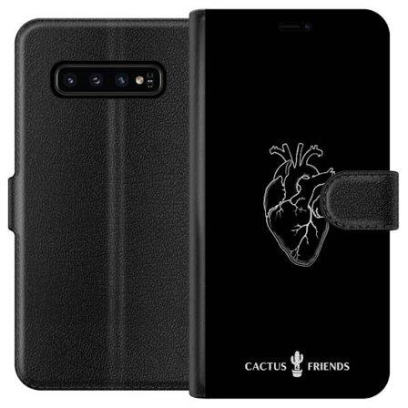 Yhteensopiva Lompakkokotelo Samsung Samsung Galaxy S10 Kaktus ja Ystävät - Keskiaikaan Anatomia Sydän