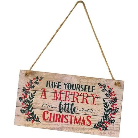 Andra juldekorationer - Träskyltar hängande "God Jul" för heminredning