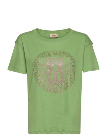 Leah Holi O-Ss Tee T-shirts & Tops Short-sleeved Vihreä MOS MOSH
