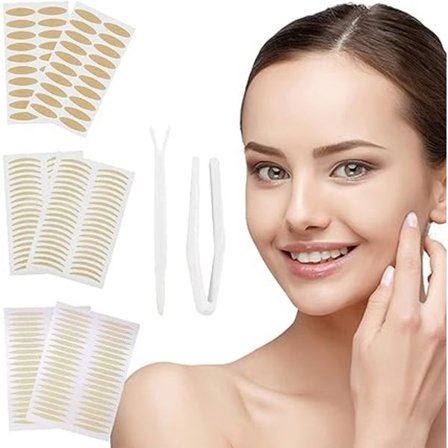 Øyelokkstape, Dobbel øyelokk klistremerke, Usynlig dobbel øyelokk klistremerke