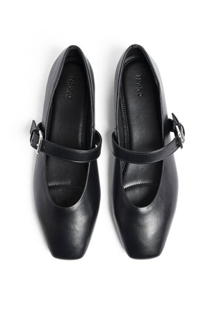 NA-KD Ballerinas mit Riemchendetail - Flache Schuhe - Schwarz - EU 39