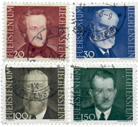Liechtenstein 1943 - MICHEL 214-217 - Stemplet