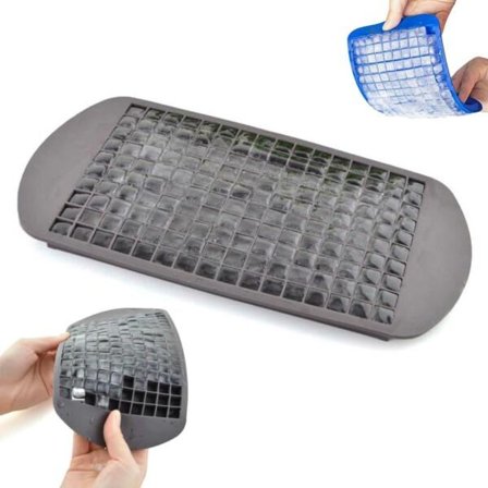 Silikone isform 160 små isterninger sort