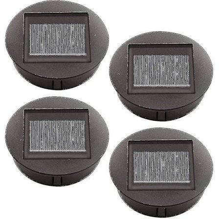 4 stk. udskiftning af solcellelamper med LED-pærer, udskiftning af soltoplamper, LED-solpanel-lanternebetræk