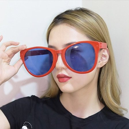 Store briller Firkantede briller RØD