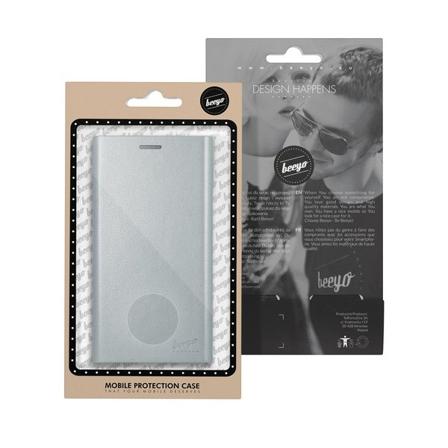 Samsung Galaxy J7 (2017) Beeyo Grande Plånboksfodral - Silver Silver