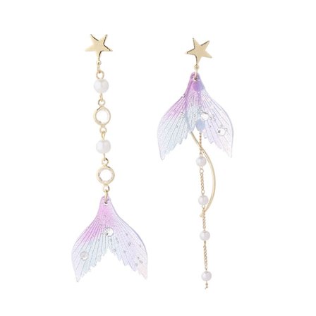 Sequins Havfrue Hale Øreringe Til Kvinder Fantasy Ocean Prince