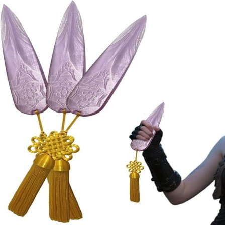 3 Zo-ey's K/Pop Demon Hunter Vapen, K/Pop Demon Hunter S-ord, Rollespillfilmrekvisitter, Halloween-kostymetilbehør, Filmsamleobjekter