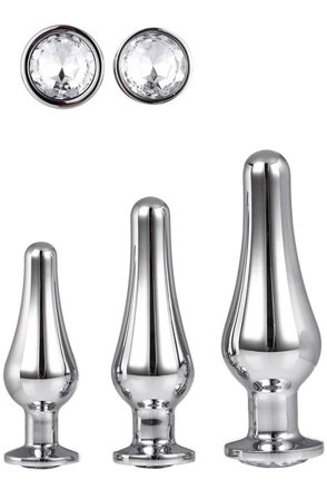 Dream Toys Gleaming Love Pleasure Set Silver Anaalitappi setti
