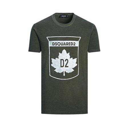 Dsquared2, T-shirt With Logo Szary, Mężczyzna, Rozmiar: S