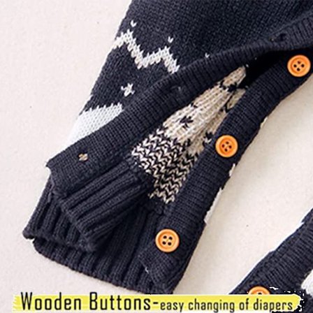 Vauvan pojan joulupaidat taaperon vaatteet tyttövauvan neulepusero porokuviolla