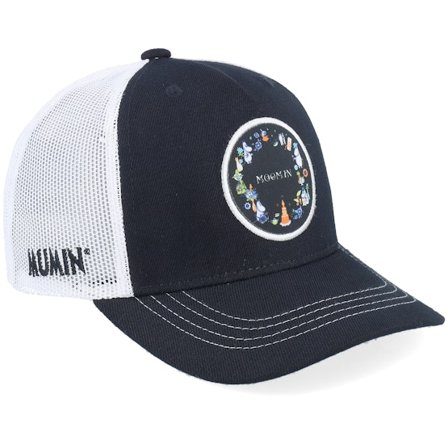 SQRTN - Black - trucker - Cap - Kids Moomin Circle Black/White Trucker - Hatstore