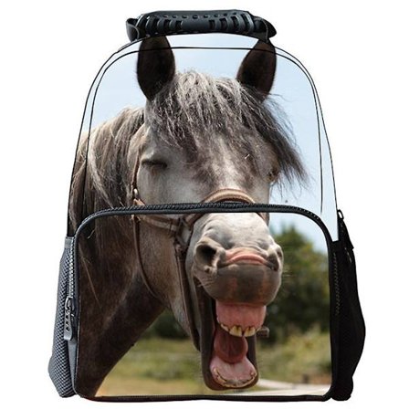 3d Horse Print Unisex Backpack