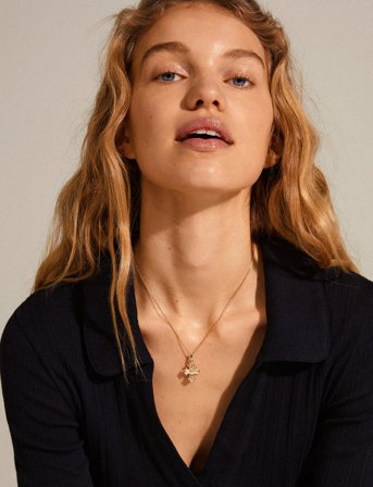 Pilgrim Dagmar Recycled Pendant Necklace - Gold - ONE SIZE