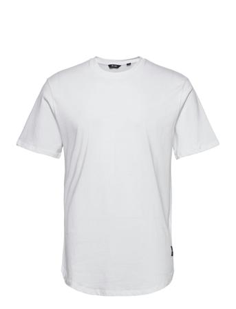 Onsmatt Life Longy Ss Tee T-shirts Short-sleeved Vit ONLY & SONS