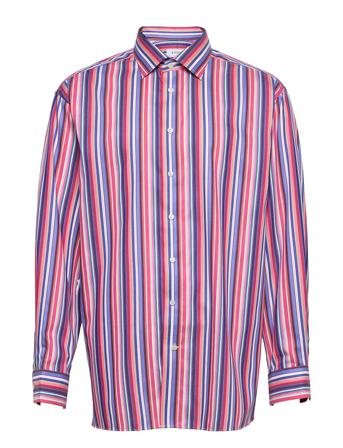 Men's Shirt: Business Fine Twill Patterned Eton