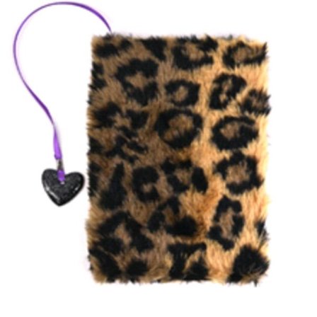Leksaker Suntoys Notebook Anteckningsbok A5 Plush Leopard mönste