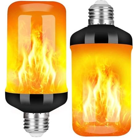 Liekkilamppu Led Flame Effect -lamppu, jossa 4 valotilaa