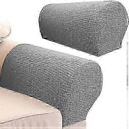 Sofa Armlænsbeskyttere til Lænestole, Sofaer, Skridsikker Lænestol, 2 STK/Sæt Armlænsbetræk Strækbart Stol Sofa Couch Armbeskytter Stretch Fit (lys G