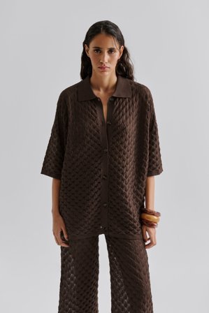 Malina - Moa shirt - XXS - Chocolate