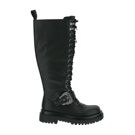 Versace, Lace-up Boots Czarny, Kobieta, Rozmiar: 39 EU