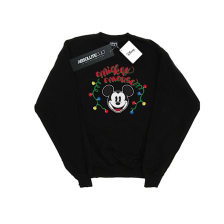 Disney Dam/Damer Mickey Mouse Julgransljus Glödlampor Sweatshirt