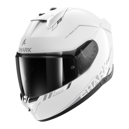 Integralhelm Shark Skwal i3 Blank Sp Weiß/Silber/Anthrazit M