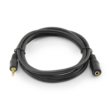 1,5m AUX 3,5 mm forlængerkabel Audio Kabel Kvinde Mand