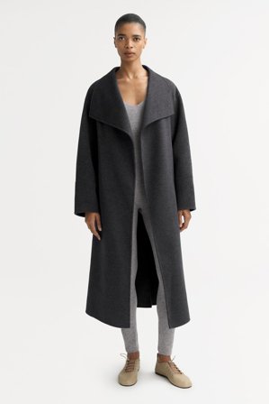 Soft Goat - Long coat - Kaschmirjacke - M - Grey