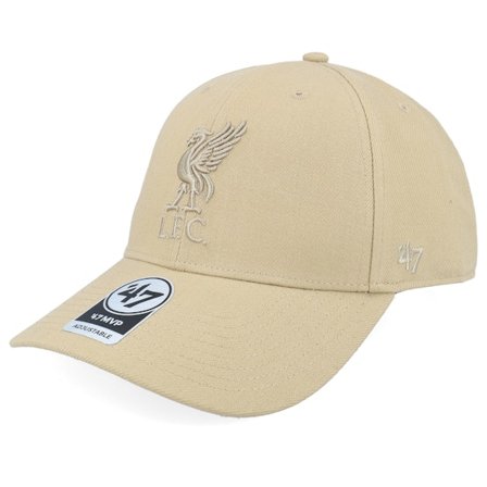 47 Brand - Football Beige Adjustable Cap - Liverpool 47 Mvp Khaki Adjustable @ Hatstore