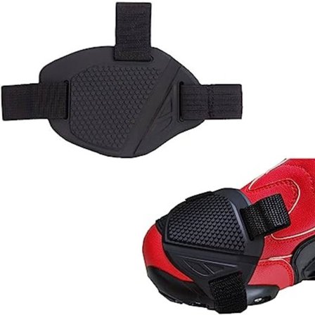 IC Sort, 1 stk, Motorcykel Støvlebeskyttelse, Motorcykel Gearskiftebeskyttelse, Motorcykel Gearskifteplade, Gearskiftebeskyttelse til Motorcykelstøvle