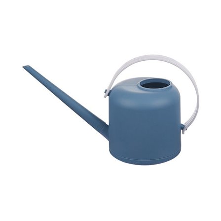 1 stk. lille indendørs vandkande på 1,8 l med pulverlakering i kridtfarve til indendørs planter med smalt og højt håndtag (blå)