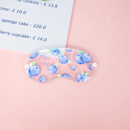 Ice Eye Mask Blindfold BLUEBERRY PRINT BLUEBERRY PRINT