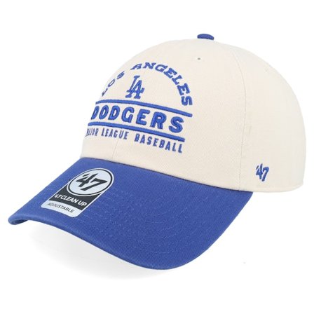 47 Brand - MLB - Beige - unconstructed - Cap - Los Angeles Dodgers Windham Clean Up Natural/Royal Dad Cap - Hatstore
