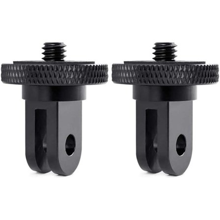2-pakning metall adapter for Insta360/GoPro-serie actionkamera 1/4 selfie-sti